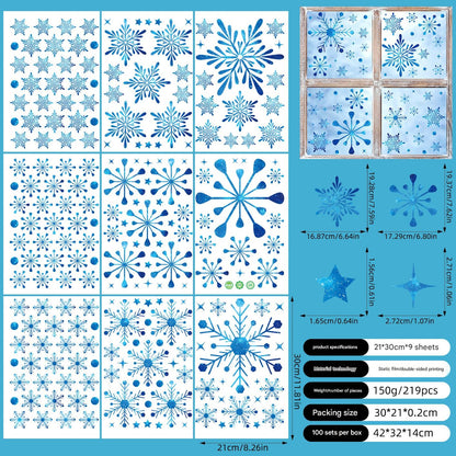 Festive window clings for holiday cheer