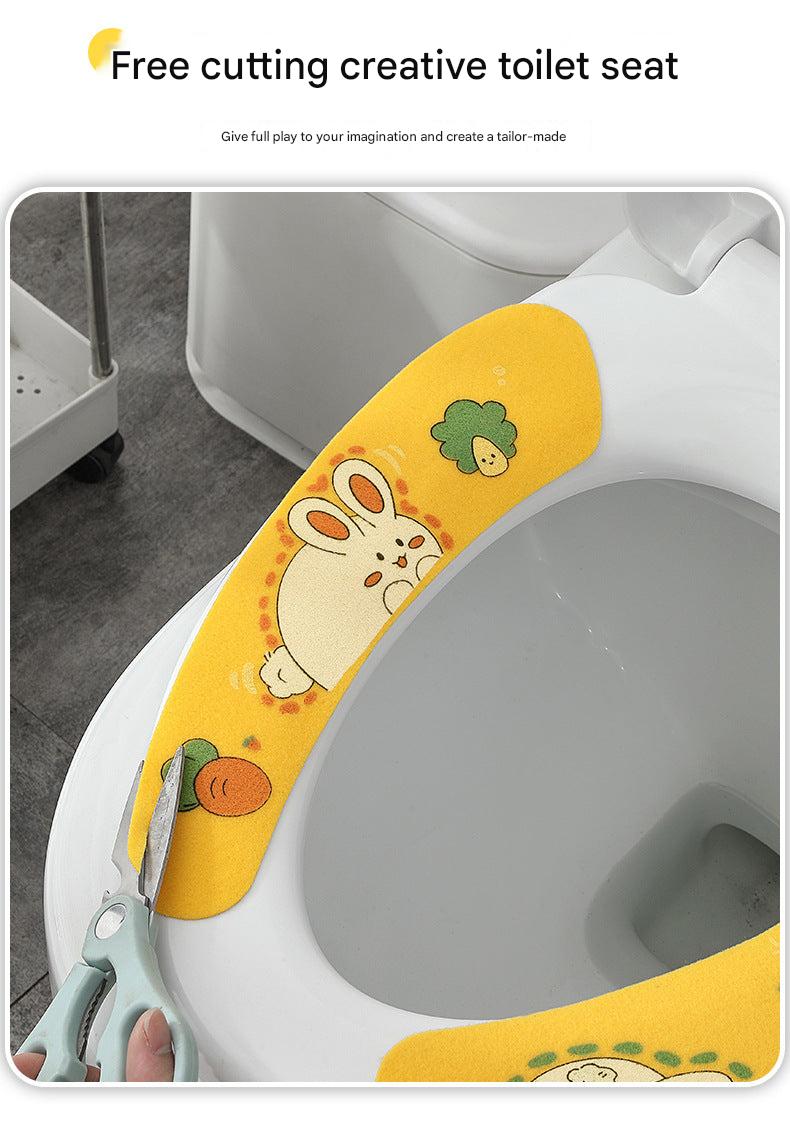 Universal fit toilet cushion for all toilet types