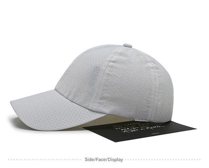 Men's quick-dry baseball cap in light grey