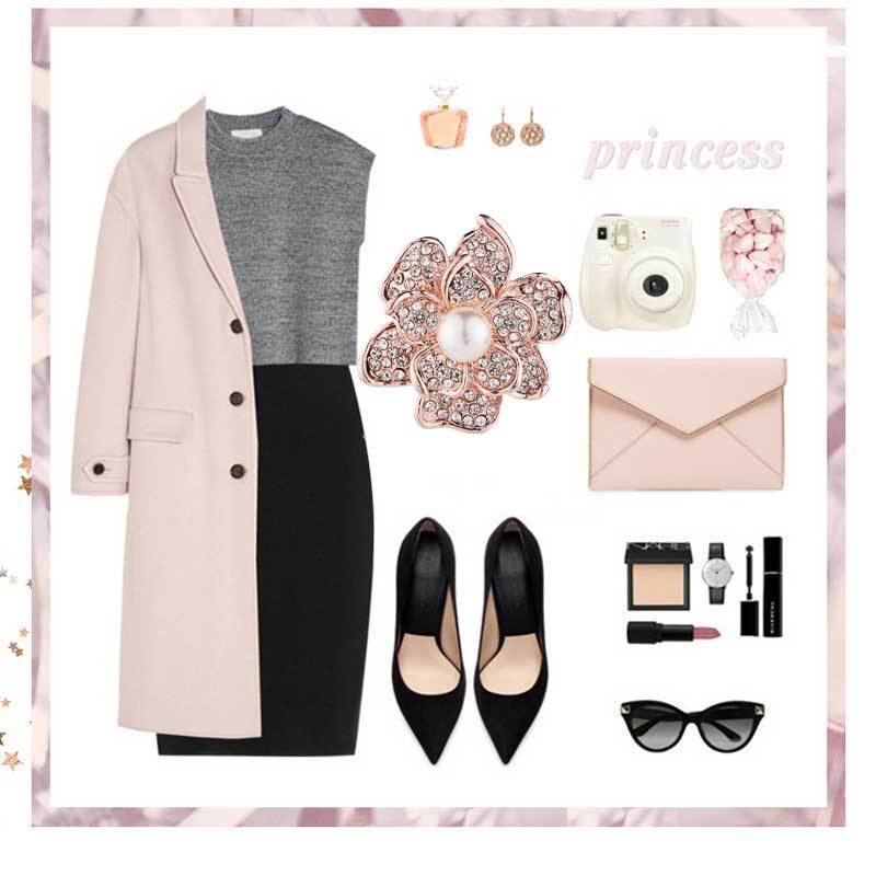 close-up of pearl brooch image 3