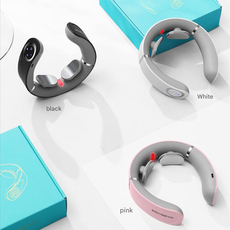 Neck massager with controls