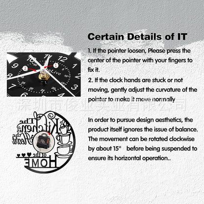 Coffee-themed wall clock image 1