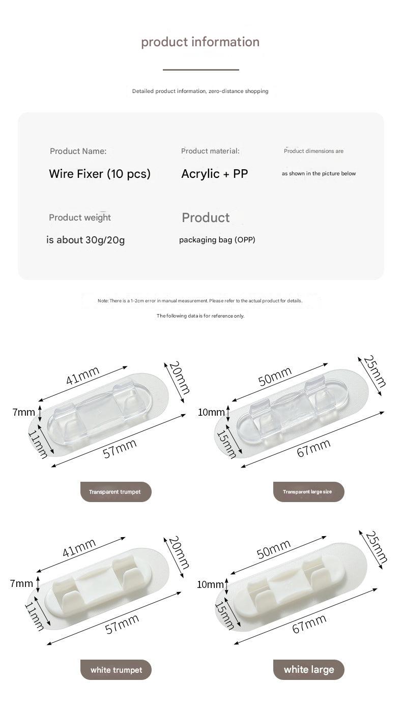 High-Adhesion Self-Adhesive Cable Clip 10