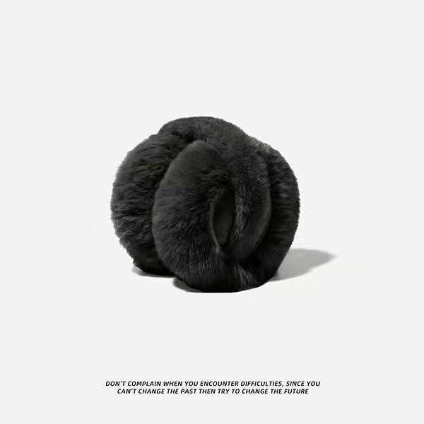 Cozy gray ear muff for outdoor