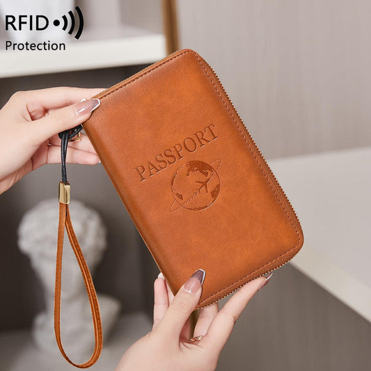 RFID passport holder red