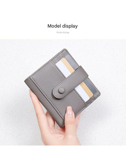 compact credit card holder in pink