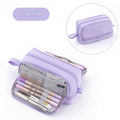382 Purple - Double Layer Dual Zipper (Pack of 2)
