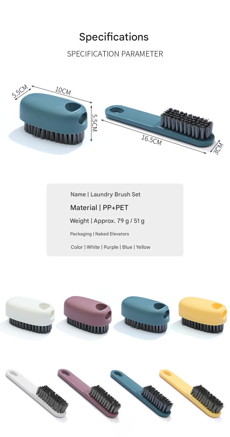 Blue cleaning brush for laundry and shoes