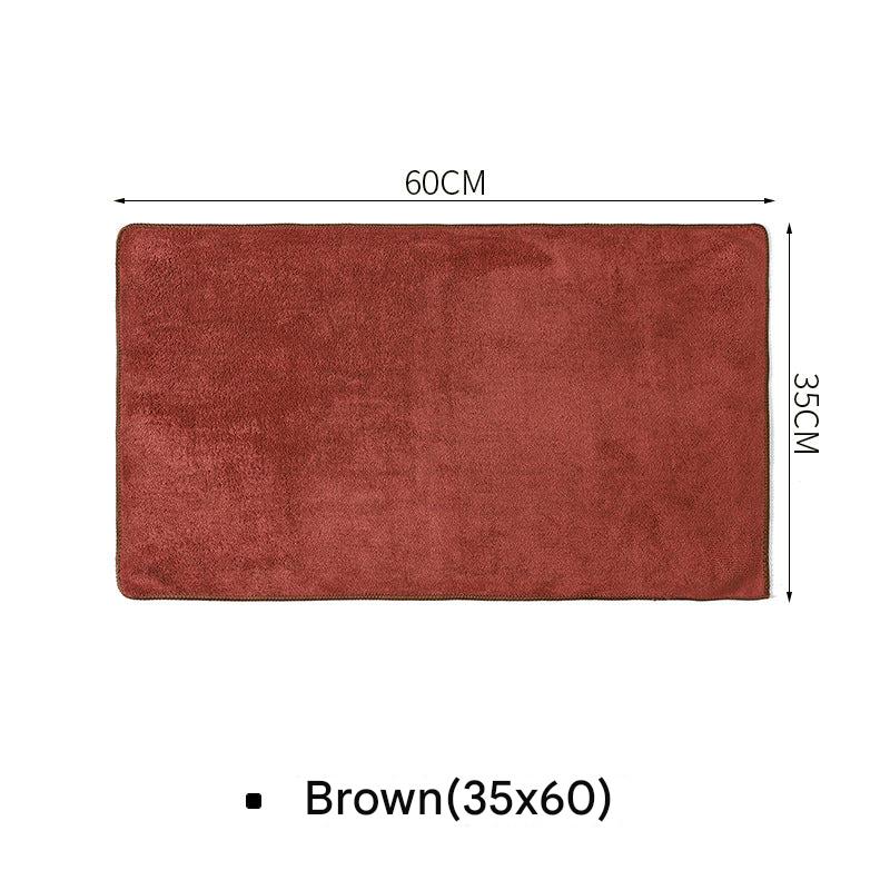 Microfiber cloth with cleaning supplies