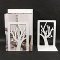 Animal Climbing Tree Bookshelf Pair - White