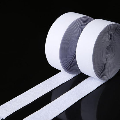 adhesive velcro strips in white