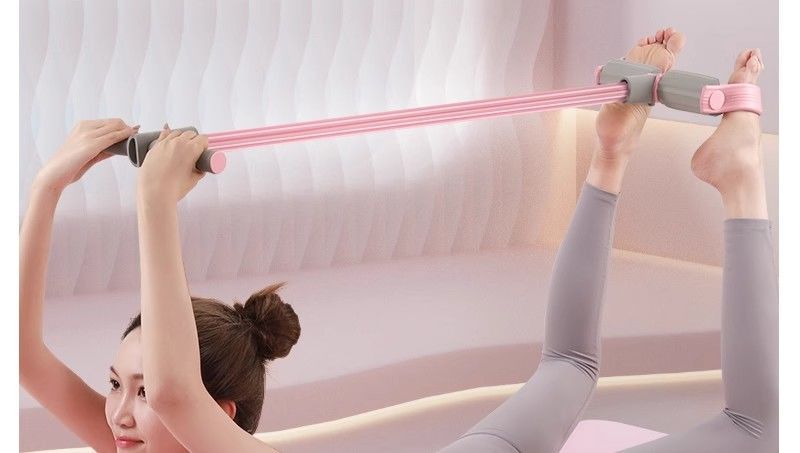 Close-up of the 6-tube resistance bands
