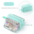 Light Aqua - Double Layer with Dual Zippers (Pack of 2)