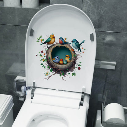 Durable toilet décor sticker design 5
