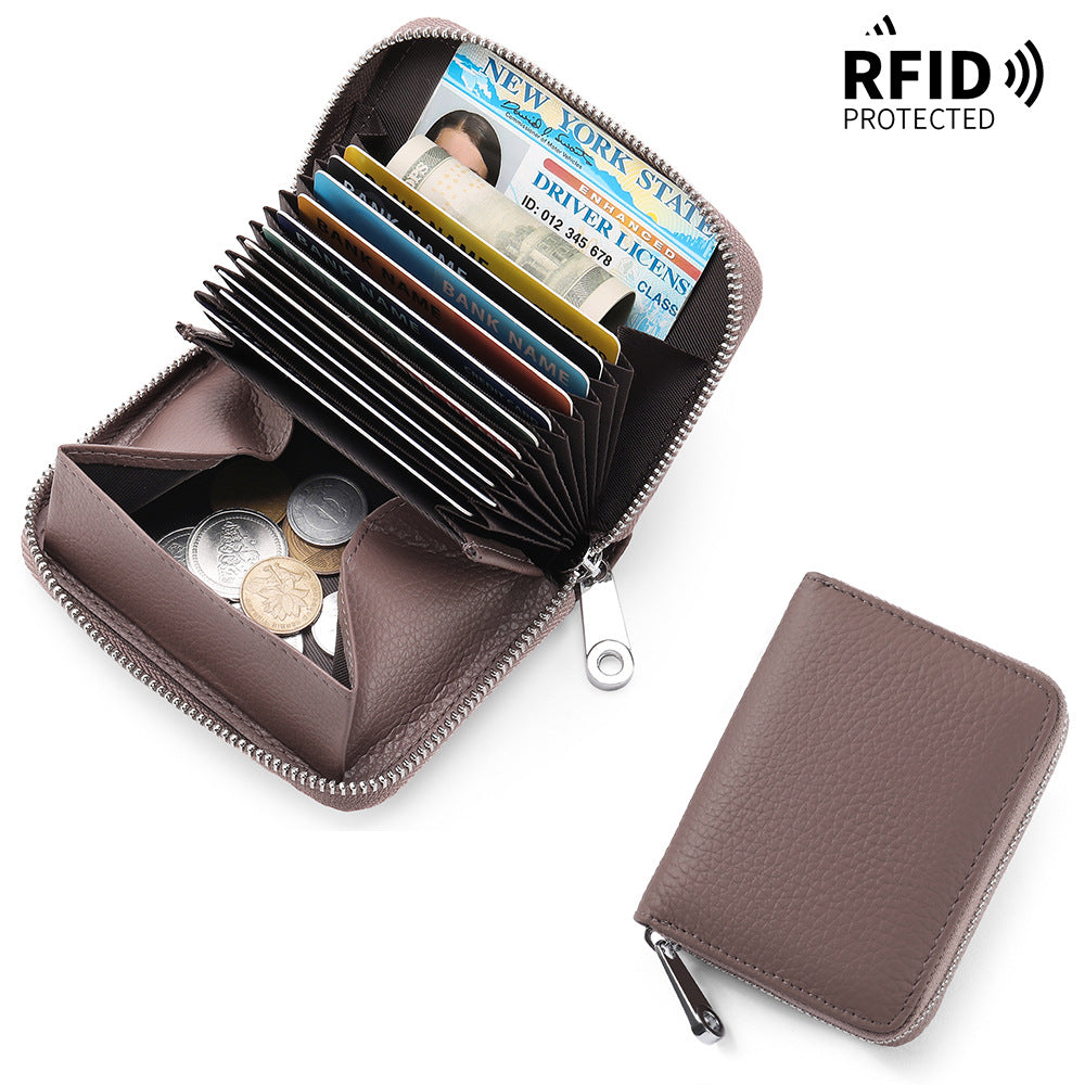 large capacity leather wallet image 4