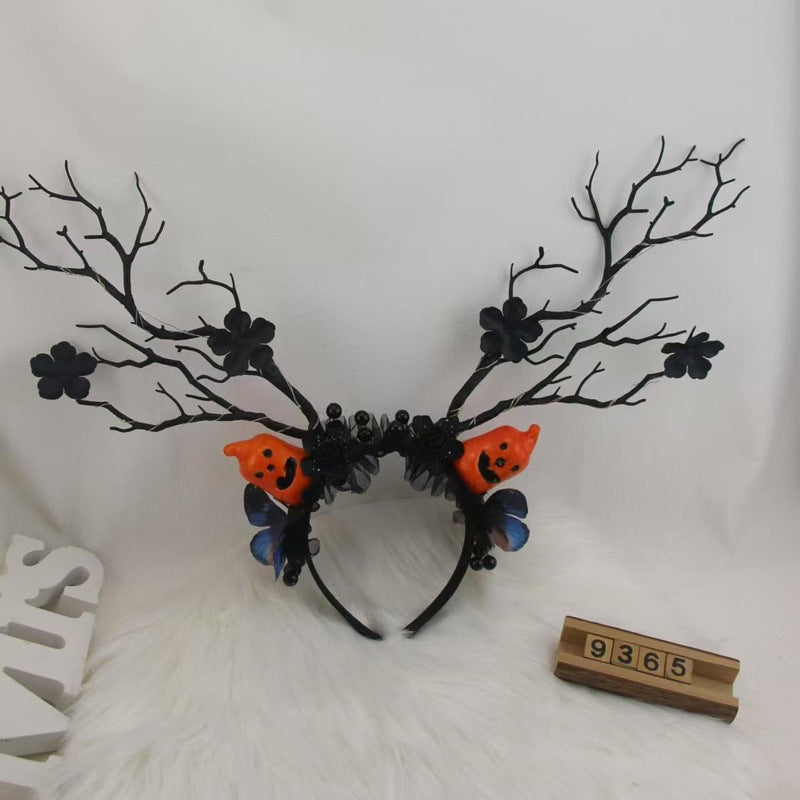Creative Halloween Headbands with Pumpkin Design