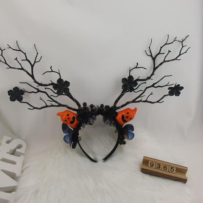 Creative Halloween Headbands with Pumpkin Design