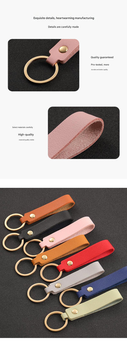 PU leather ring holder for car keys