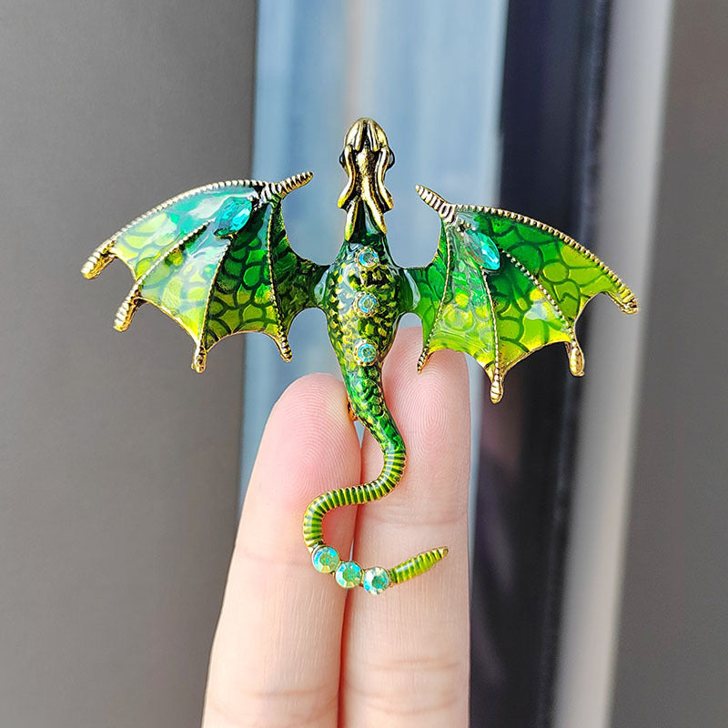 sparkly enamel animal brooch decorative piece