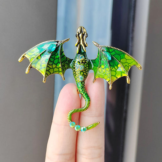 sparkly enamel animal brooch decorative piece
