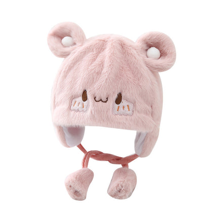 Cozy Plush Baby Hat on Child