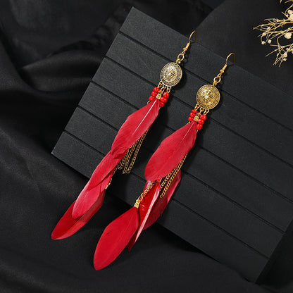Colorful metal alloy earrings for travel