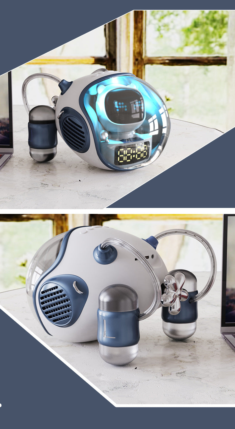 Bluetooth Speaker Alarm Clock side view