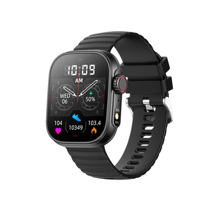 Smartwatch display on wrist showing notifications