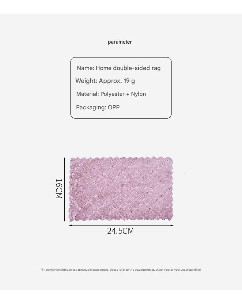 Microfiber dish cloth for absorbent cleaning