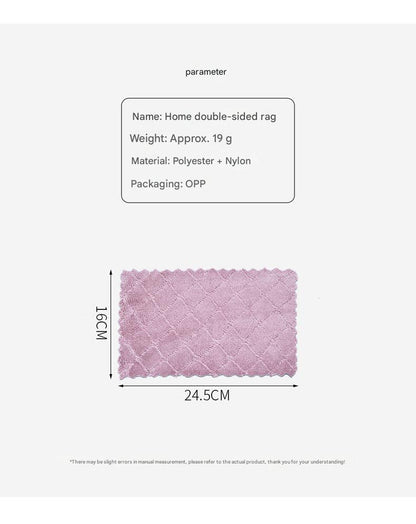 Microfiber dish cloth for absorbent cleaning