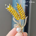 XZ0278-1 Pearl Double Wheat Ears Brooch