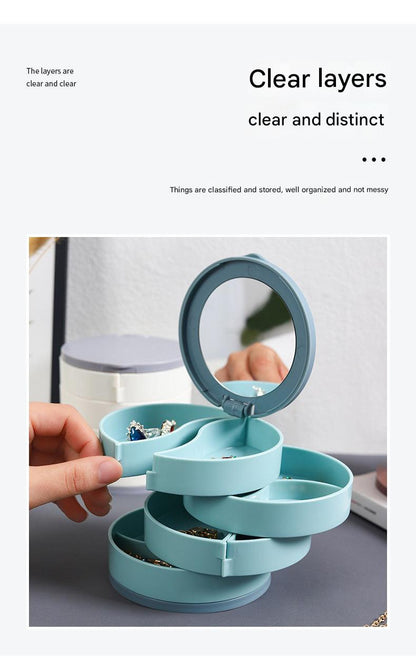 Stylish desktop jewelry storage solution