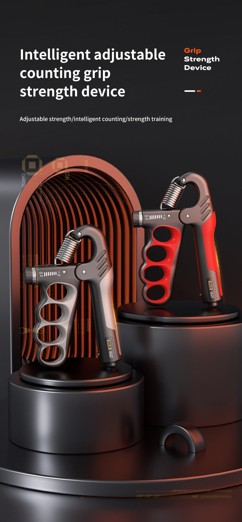 Electronic Grip Strengthener Front View