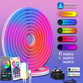24V Neon Blue Bluetooth RGBIC (10m, 960 lights) UK Standard (Pack of 1)