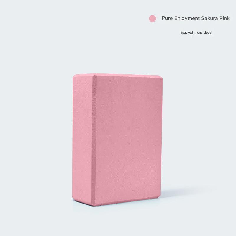 Group of yoga bricks in various colors