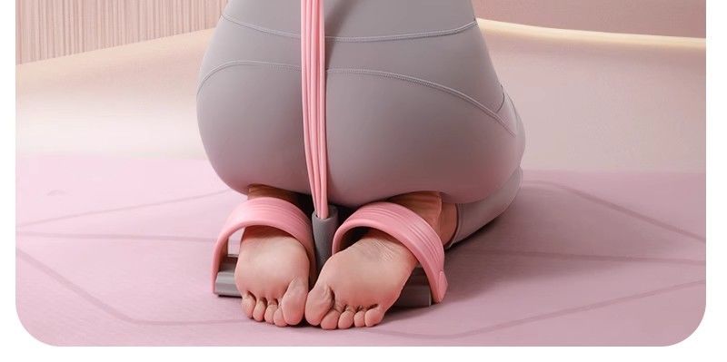 Colorful resistance bands set for home gym