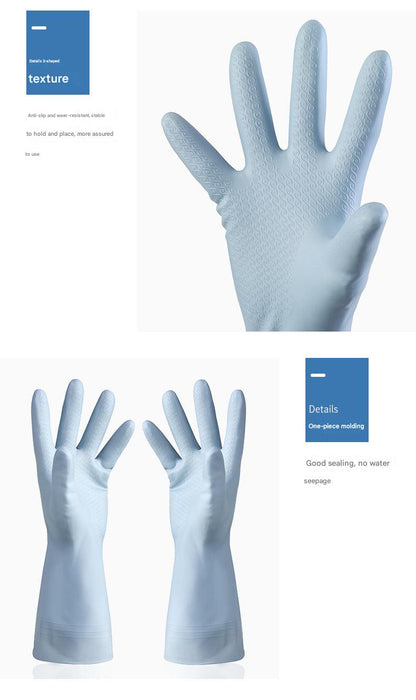 Green cleaning gloves