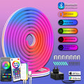 12V Neon Blue Bluetooth RGBIC (3 meters, 252 lights) EU Standard (Pack of 1)