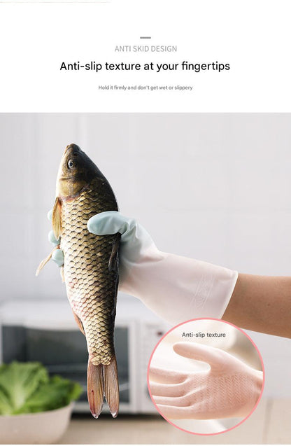 Comfortable waterproof cleaning gloves