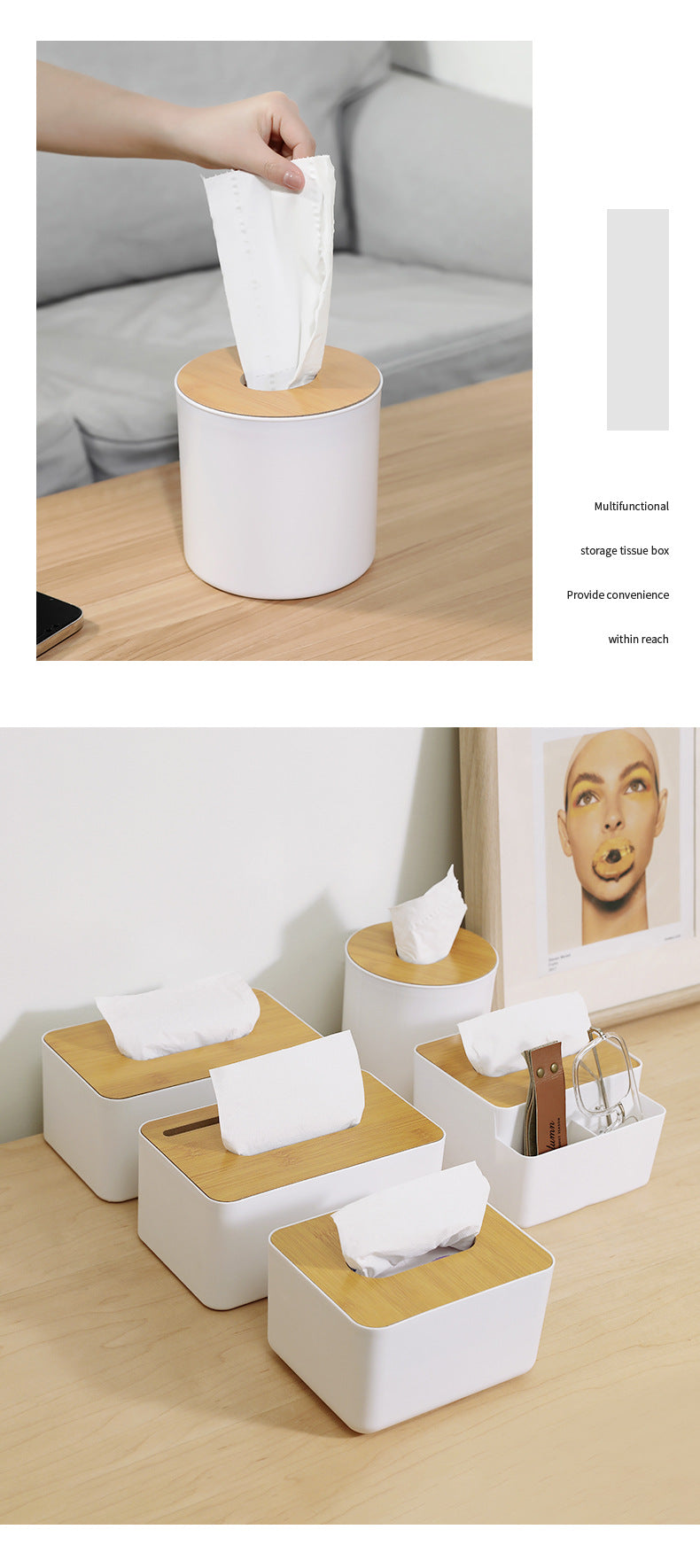 Modern decorative tissue box image 1
