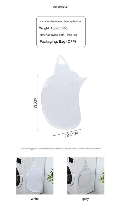 Modern laundry basket in compact size