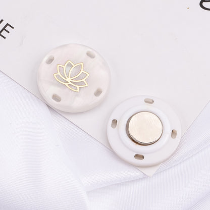 Detachable magnetic closure button