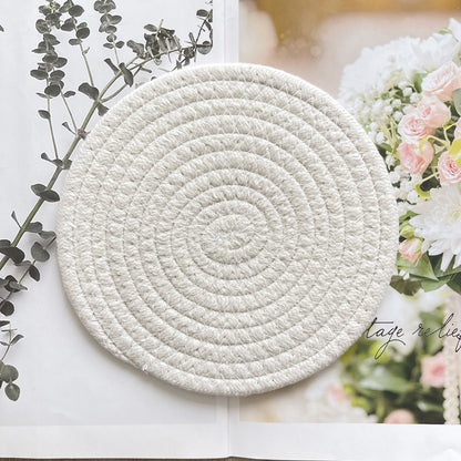 Stylish braided cotton table mat