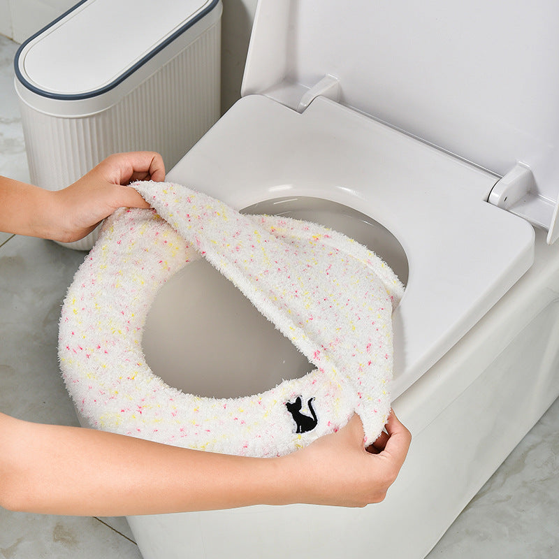 Black little monster toilet seat cover