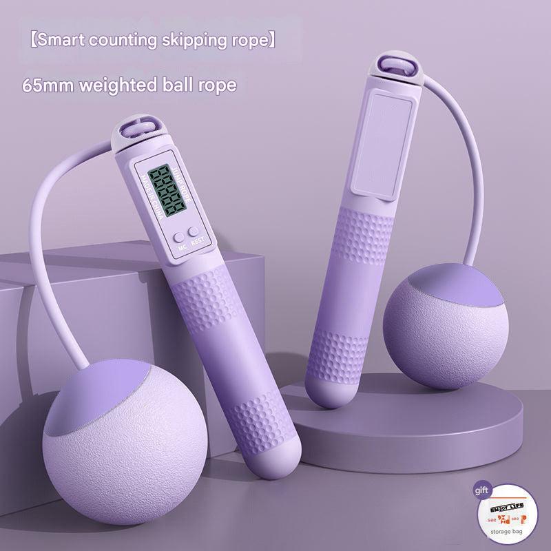 Smart Weighted Jump Rope Front View
