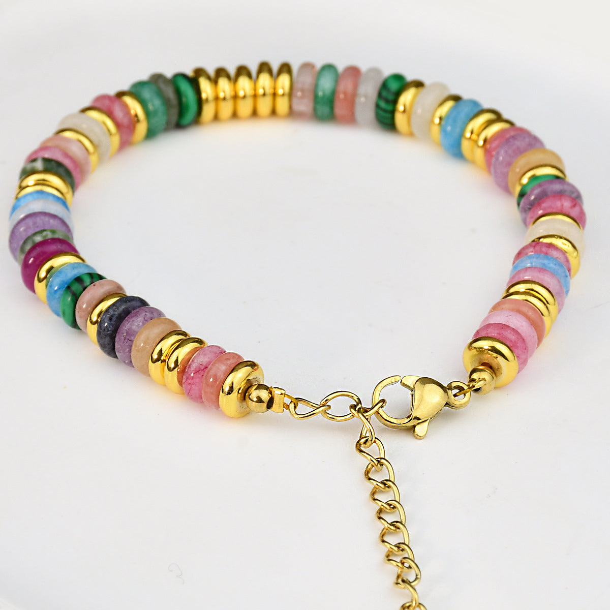 Natural stone bracelet with various colors image 6