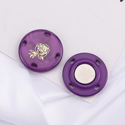 Magnetic button for curtains and shirts