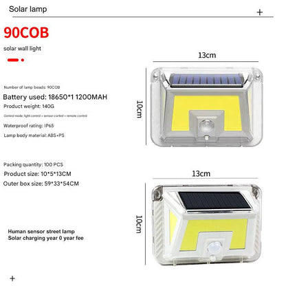 Durable Solar Wall Light with Motion Sensor