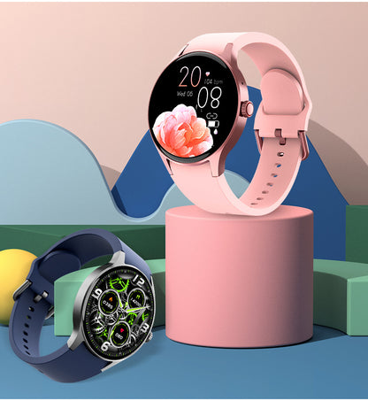 Close-up of fitness tracker watch face