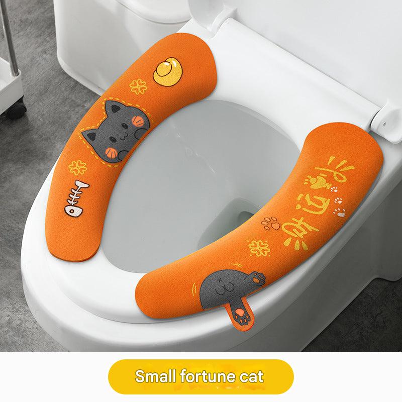 Comfortable toilet seat cover with easy installation
